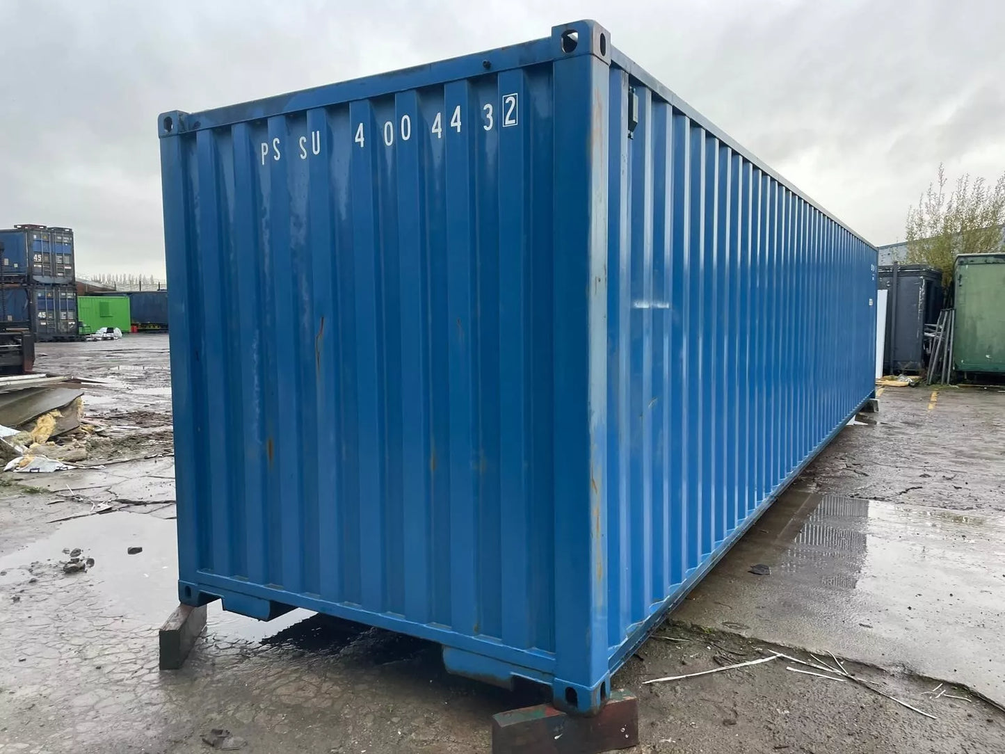 40/8 Shipping Container with Rollup and electrics and lights image 3