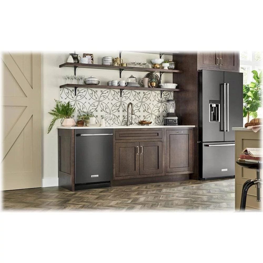 KitchenAid – Top Control Built-In Dishwasher with Stainless Steel Tub, FreeFlex Third Rack, 44dBA – Black stainless steel image 11