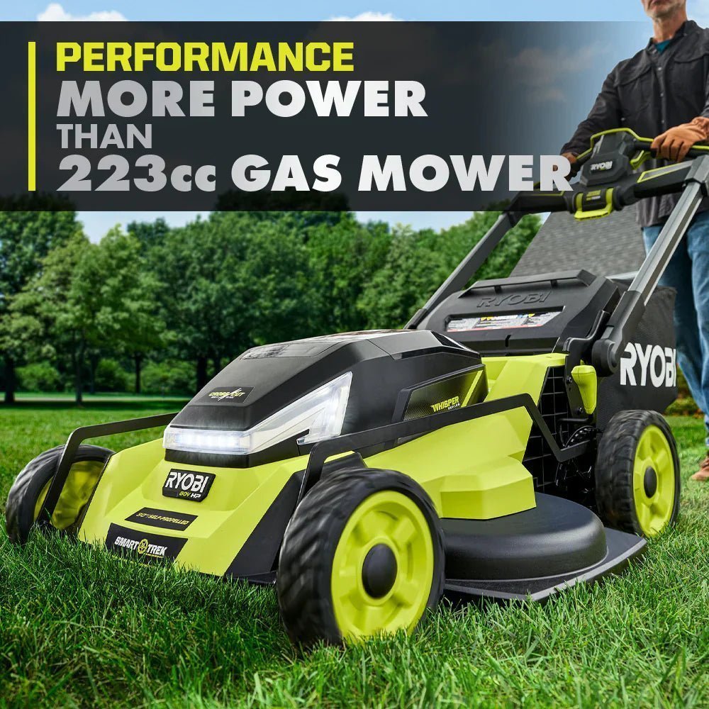 RYOBI 80v Hp brushless 30″ self-propelled dual-blade lawn mower kit image 12