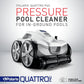 Polaris Quattro P40 Pressure Side Pool Cleaner for All In-Ground Pool Surfaces, Large-Capacity Dual Filtration Canister, 31′ Hose & Transparent Lid to View Debris image 4