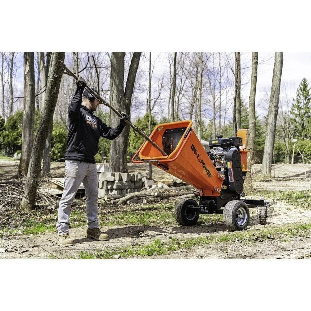 Detail K2 Opc566E 6 in – 14HP Kinetic Wood Chipper with Electric Start and Auto Blade Feed KOHLER CH440 Command PRO Commercial Gas Engine image 10