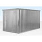 4M X 2.1M Flat Pack Container Store – Galvanised image 0