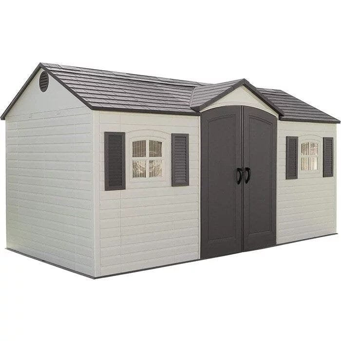 Side Entry 15 ft. W x 8 ft. D Plastic Storage Shed image 0