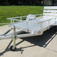 5′ x 10′ Aluminum Utility Trailer with Gate and Mag Wheels – 3500 lb Axle image 1