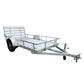 5′ x 10′ Aluminum Utility Trailer with Gate and Mag Wheels – 3500 lb Axle image 0
