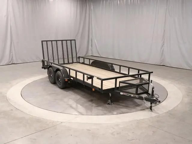 6×16 Heavy-Duty Tandem Axle Utility Trailer – 2025 Steel Frame with Wood Deck image 0