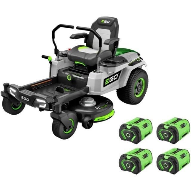 EGO Power ZT4204L 42-Inch 56-Volt Lithium-ion Cordless Z6 Zero Turn Riding Mower with (4) 10.0Ah Batteries and Charger Included image 0