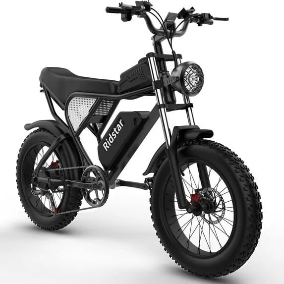 Ridstar Electric Bike for Adults 1500w 33mph,48v 20ah Electrics Bicycle,20″ Fat Tire,7-Speed Mountain Bikes Ul2849 image 0