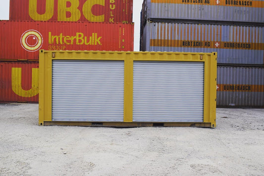 Yellow 20ft Container – Dual Side Roll-Up Doors image 2