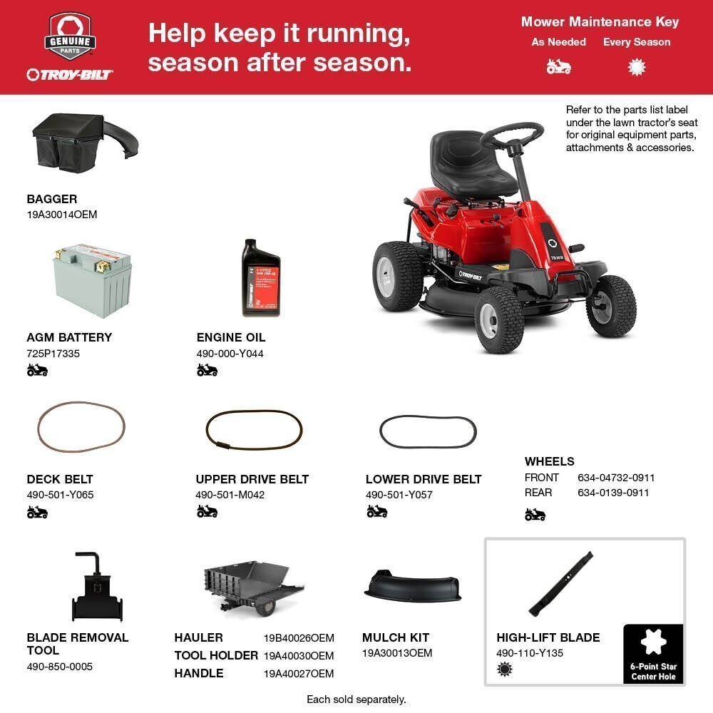 TB30B Compact Riding Lawn Mower image 1