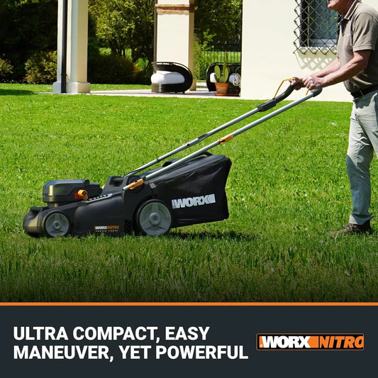 WORX Nitro 40V 16″ Cordless Lawn Mowers w/Brushless Motor 2.0 & Intellicut. image 2