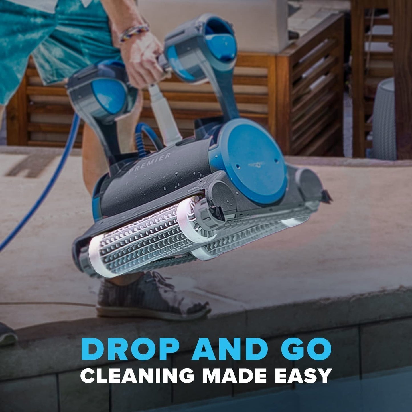 Dolphin Premier Robotic Pool Cleaner 2024 for Inground Pools up to 50ft image 3