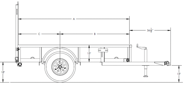Big Tex Single Axle Utility Trailer | 35SA image 1