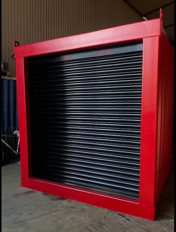 6ft Bespoke Roller Shuttered Shipping Container | Secure Motorized Coiling Door image 0