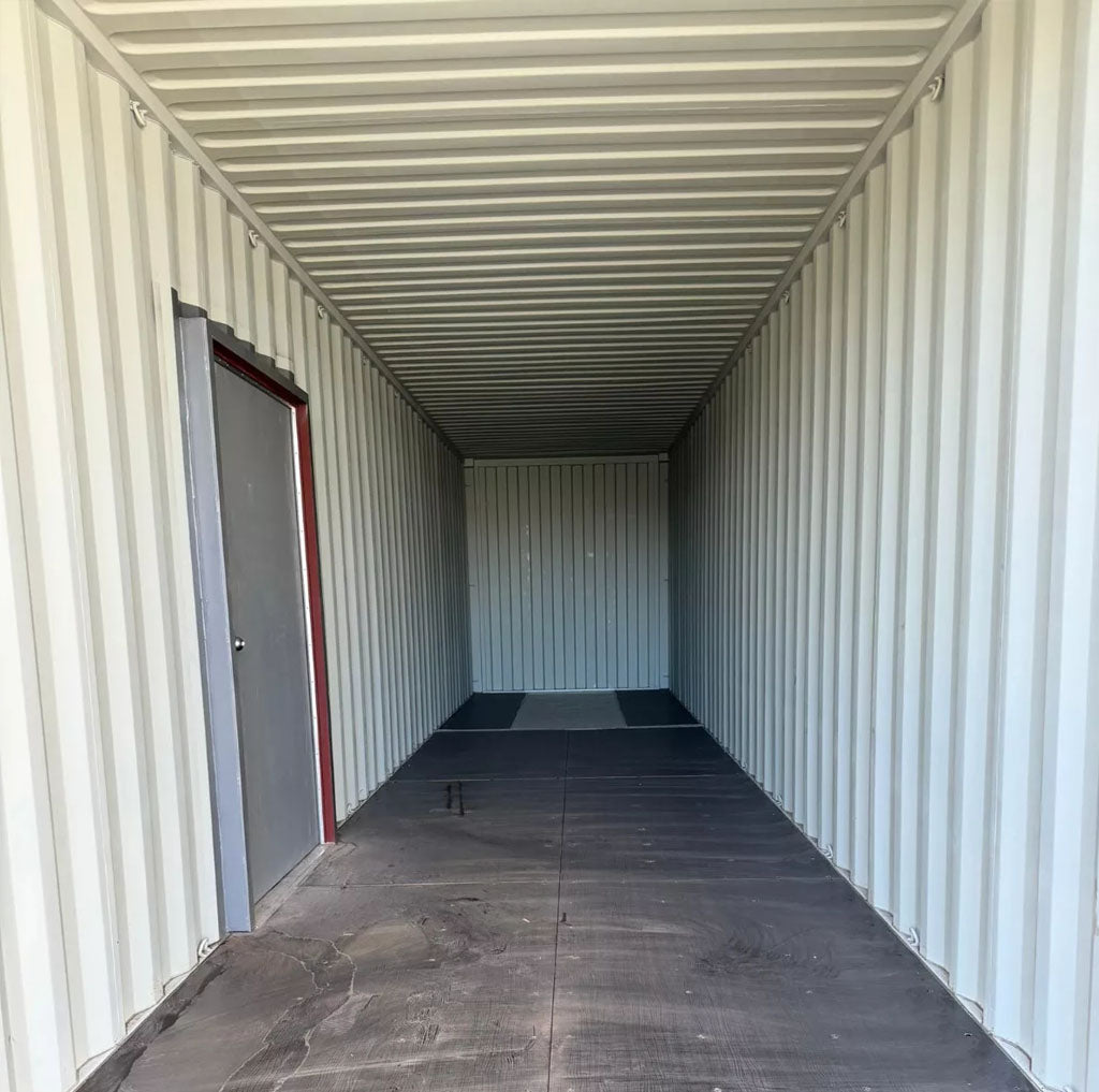 40ft shipping container with man door image 6