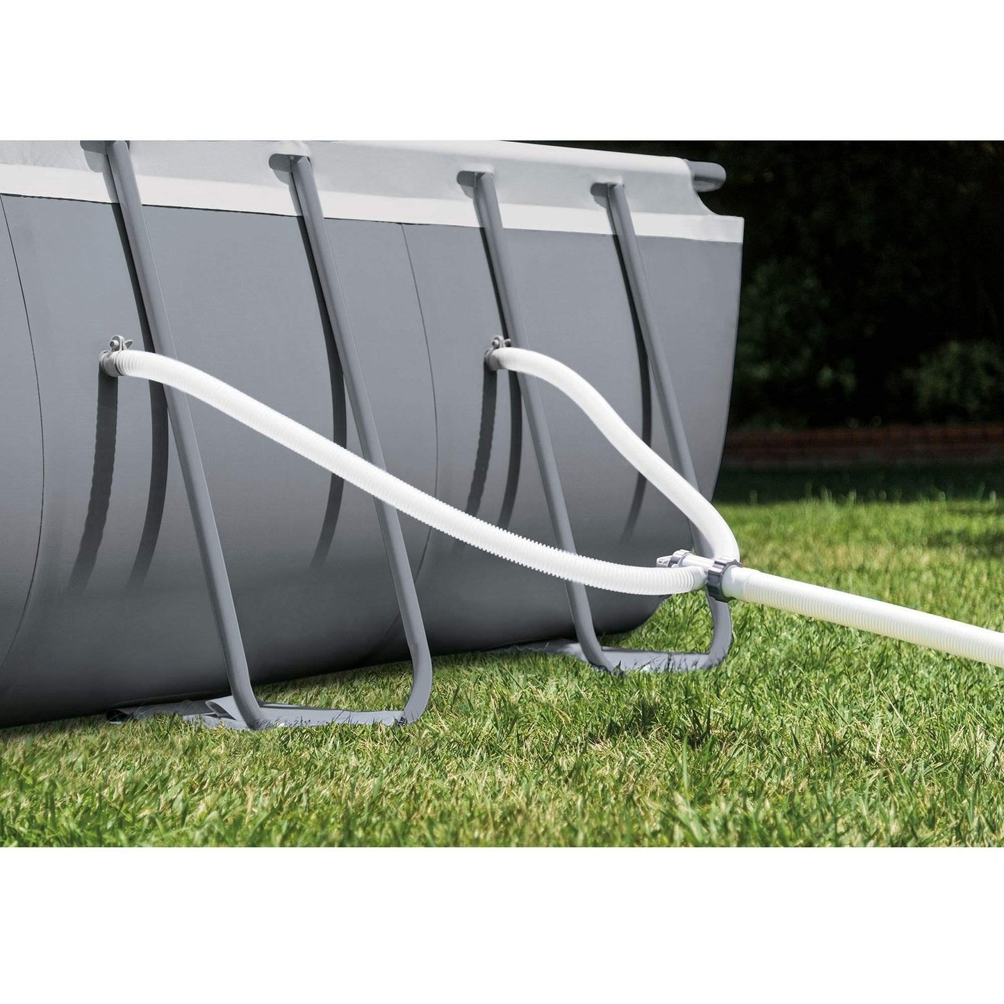 Intex 24ft x 12ft x 52in Ultra XTR Frame Rectangular Swimming Pool Set with Sand Filter Pump, Ladder, Ground Cloth, Cover and Robot Vacuum image 4