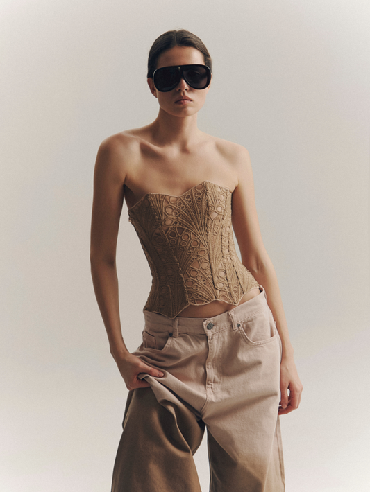 Florence Corset - Brown - M