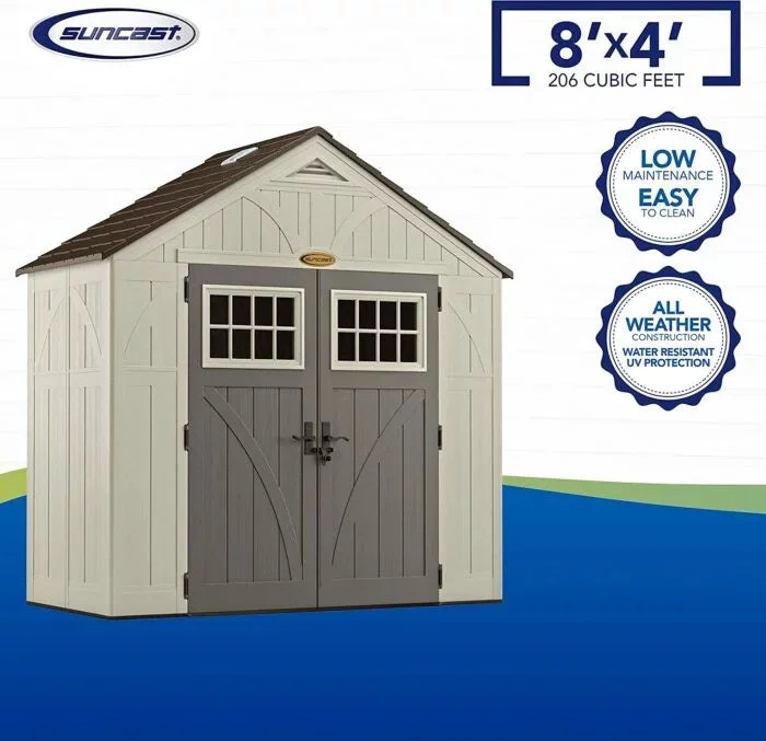 Suncast BMS8400D “4 x 8” Tremont Storage Shed image 1