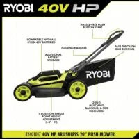 RYOBI 40V HP Brushless 20 in. Cordless Battery Walks Behind Push Mowers with 6.0 image 3