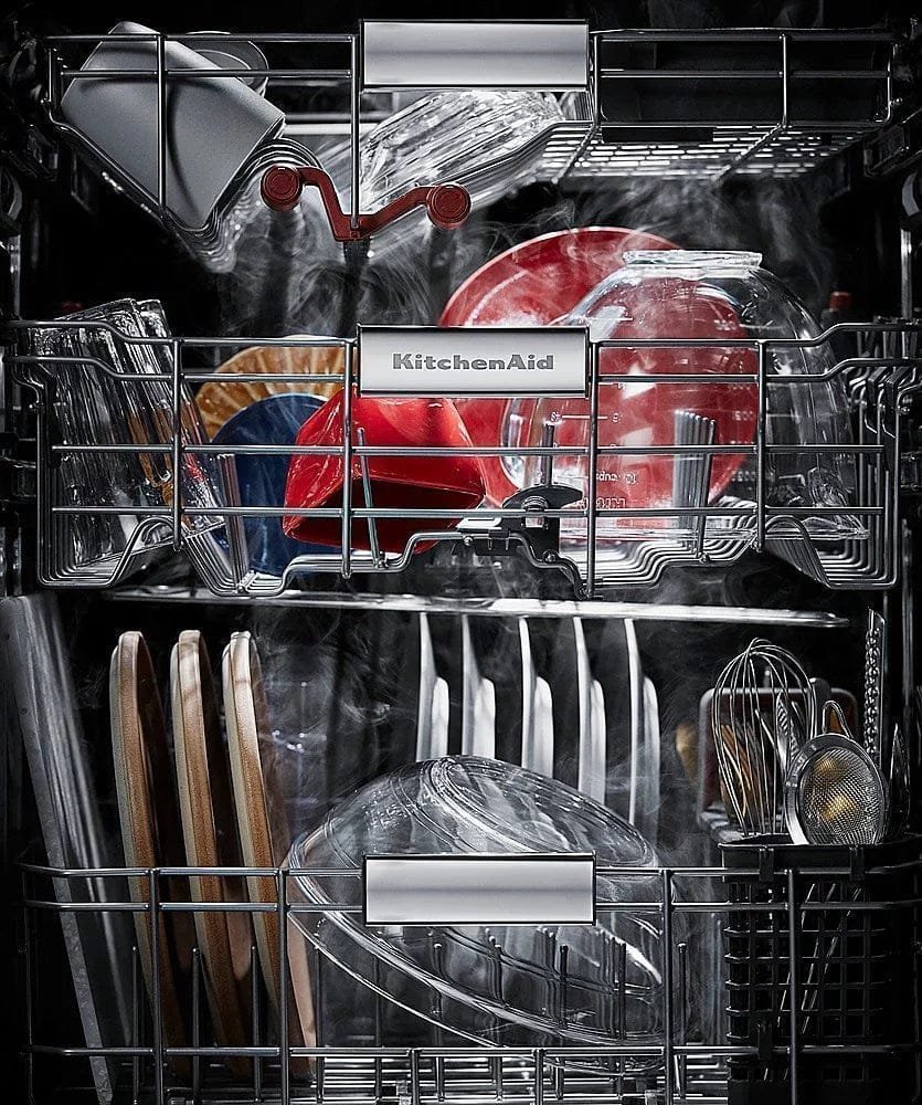 KitchenAid – Top Control Built-In Dishwasher with Stainless Steel Tub, FreeFlex Third Rack, 44dBA – Black stainless steel image 6