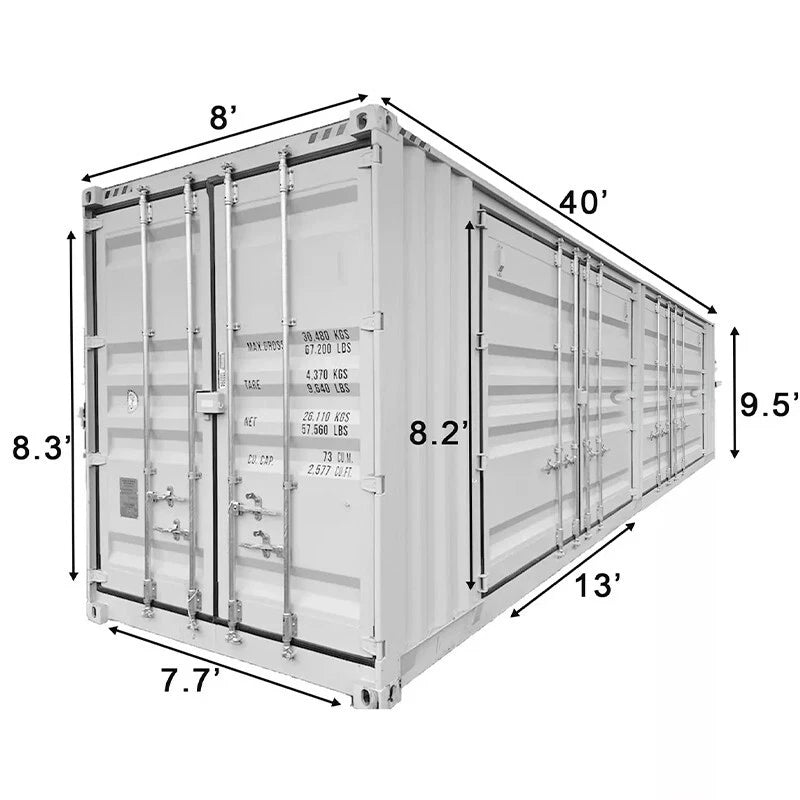 40ft Shipping Container With 4 Side Doors image 17