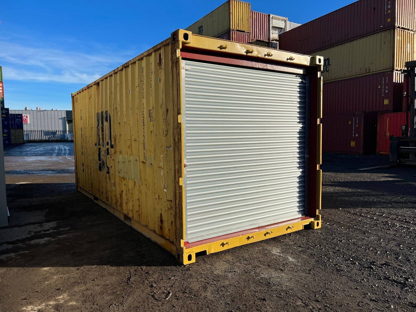 20ft Shipping Container with Roller Shutter Door For Sale image 1