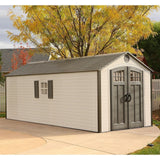 Outdoor Storage Shed 8′ x 20′ – Desert Sand – Lifetime image 0