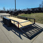 6’4″ x 16 Utility Trailer Double Axle Dovetail With Gate Powder Coated (2) 3500lb Axles image 5