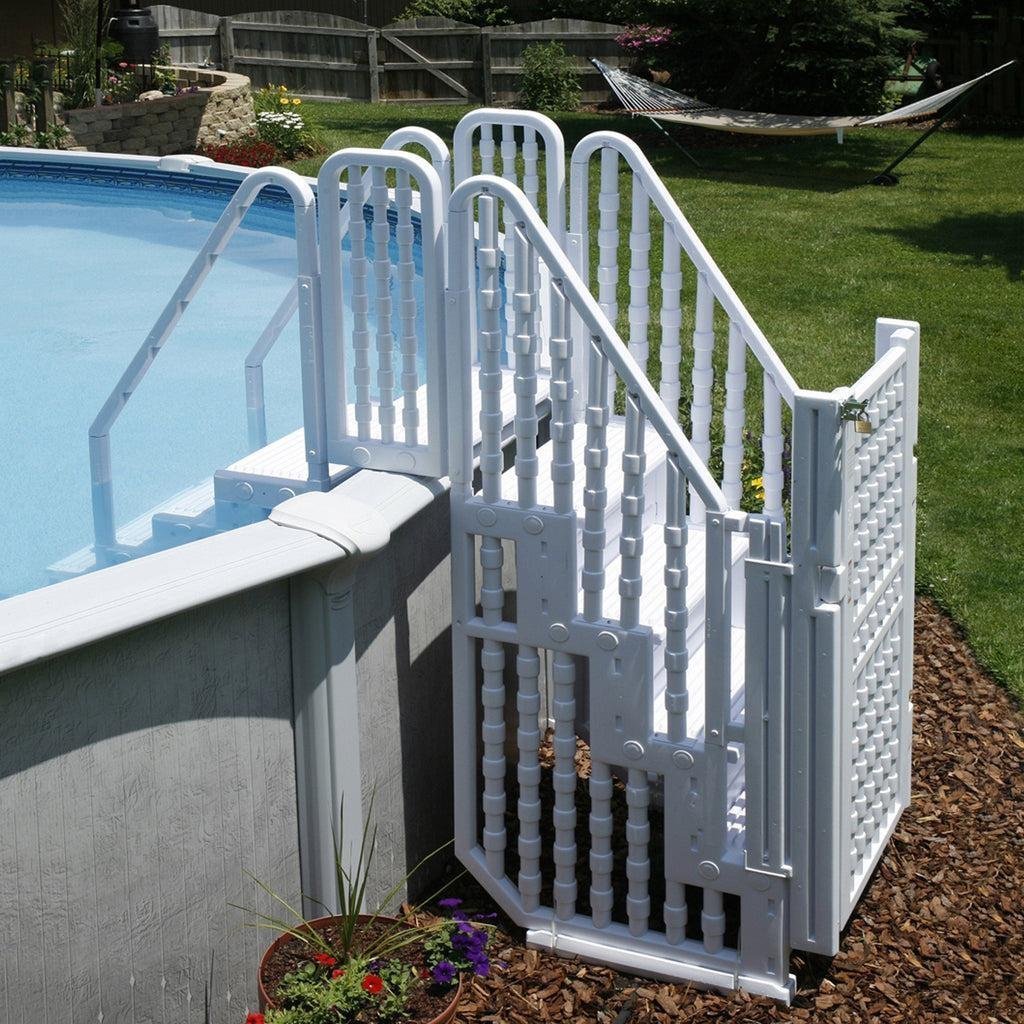 Habitat Et Jardin Escalier double pour piscine " Bruno image 2