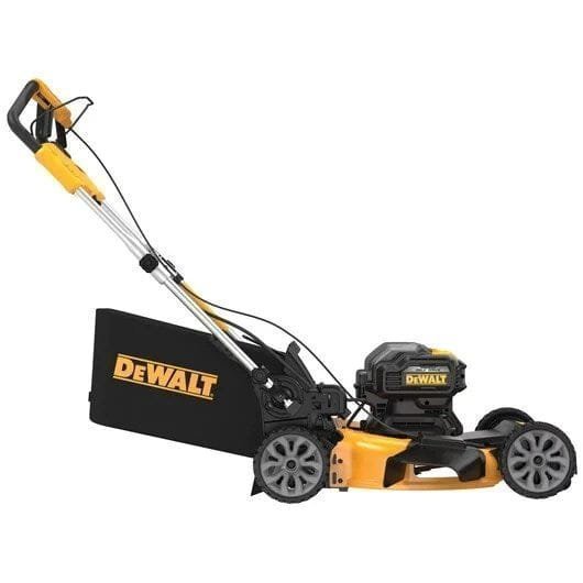 21 in. 20-Volt Cordless Electric Manual Walk Behind Self Propelled Mower with Two 12 Ah Flexvolt Batteries and Charger image 3