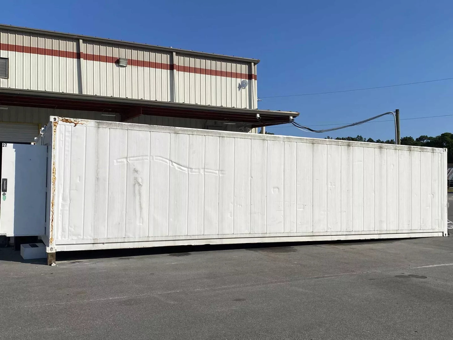 40 Foot High Cube Insulated Shipping Container with 5 Ton Bard HVAC image 2