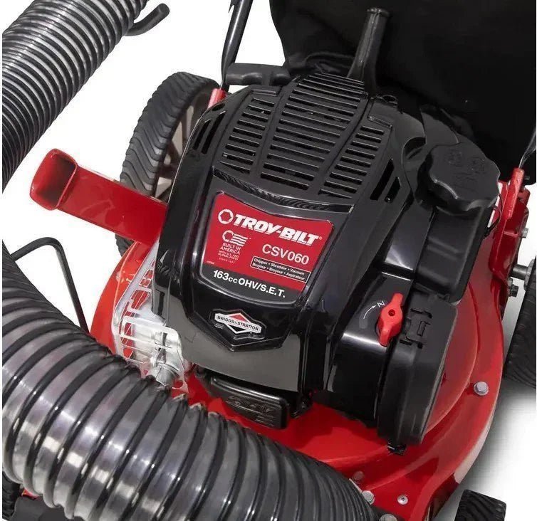 Troy-Bilt 24 in. Leaf Vacuum Head 1.5 in. Chipping Capacity Gas Powered Chipper Shredder Vacuum with High Rear Wheels image 1