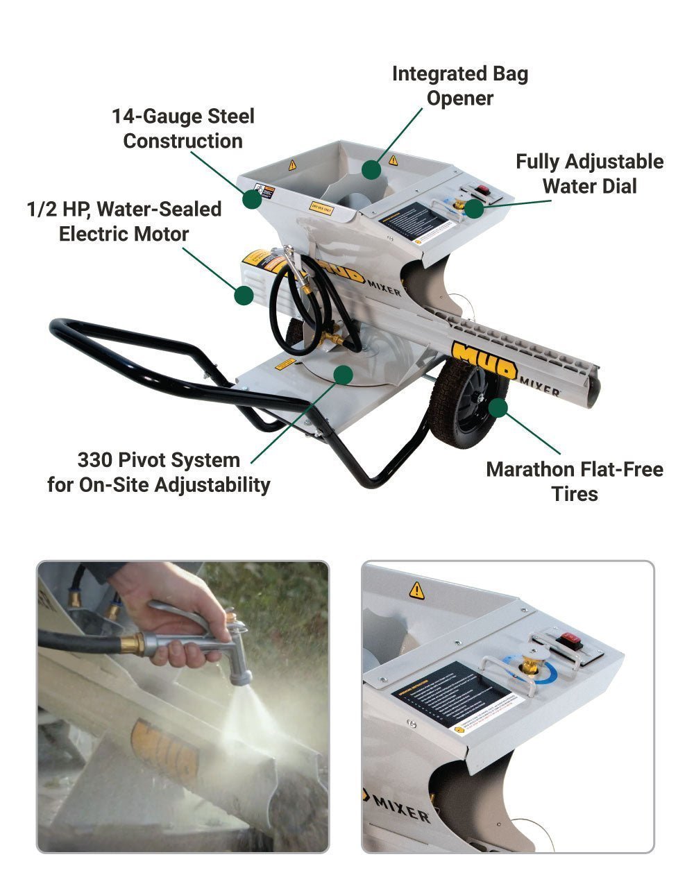 MudMixer™ Portable Concrete & Cement Mixer (MMXR-3221) image 9