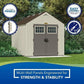 Suncast Tremont 8×10 BMS8100 Outdoor Resin Storage Shed image 2
