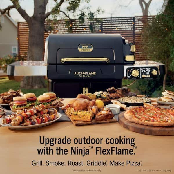Ninja FlexFlame Grill and Smoker with ProConnect image 3