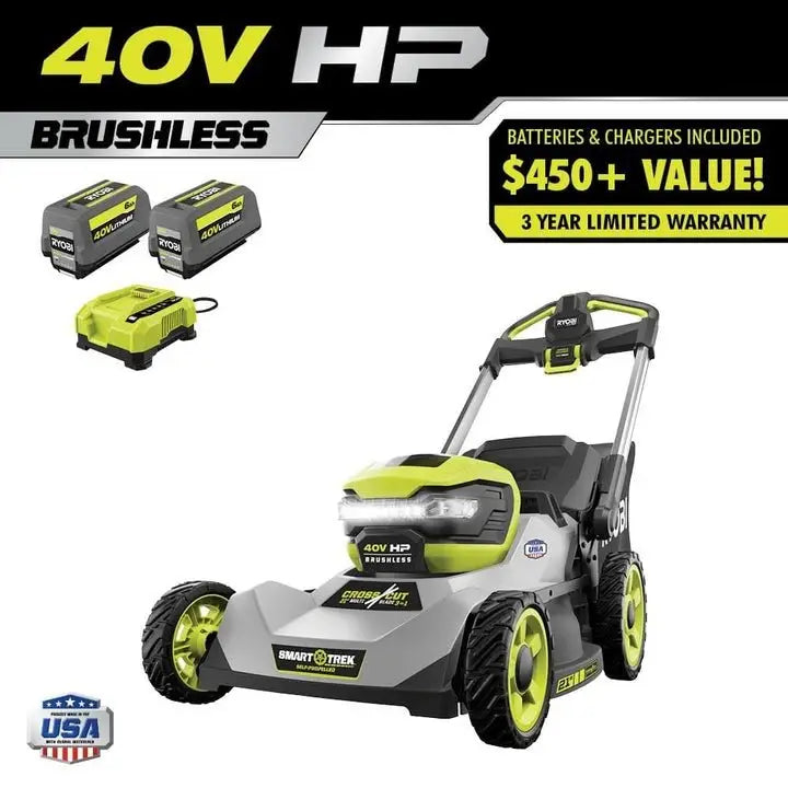 40V HP Brushless 21″ Self-Propelled Multi-Blade Mower Kits. image 0