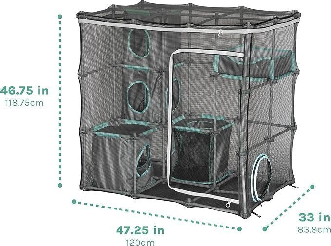 Kitty City Outdoor Catio Furniture and Play Kits for Cats, Outdoor Mega Kit image 2