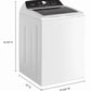 Whirlpool WTW5025SW 4.5 Cu. Ft. Top Load Washer, Built-In Faucet, Agitator image 1