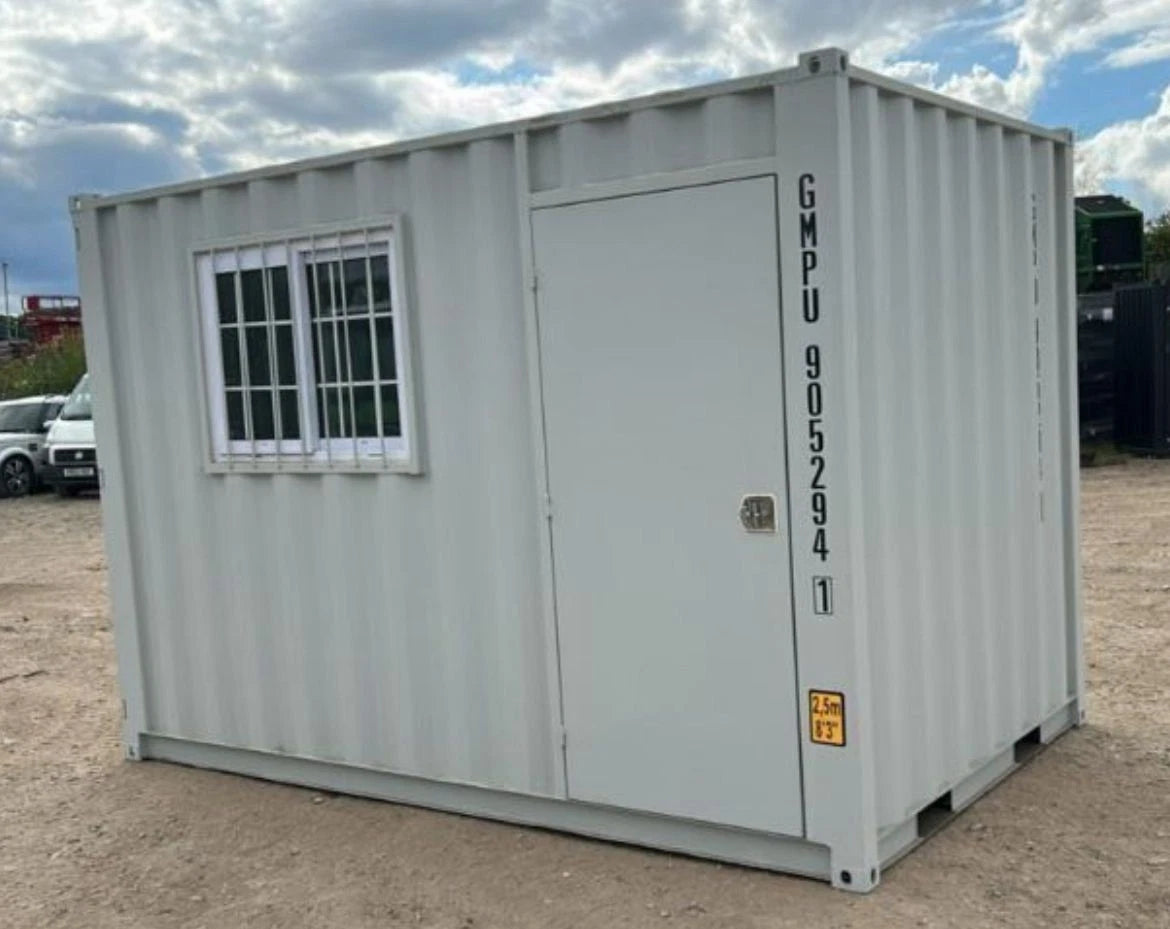 9ft Container Office complete with window and side door image 6