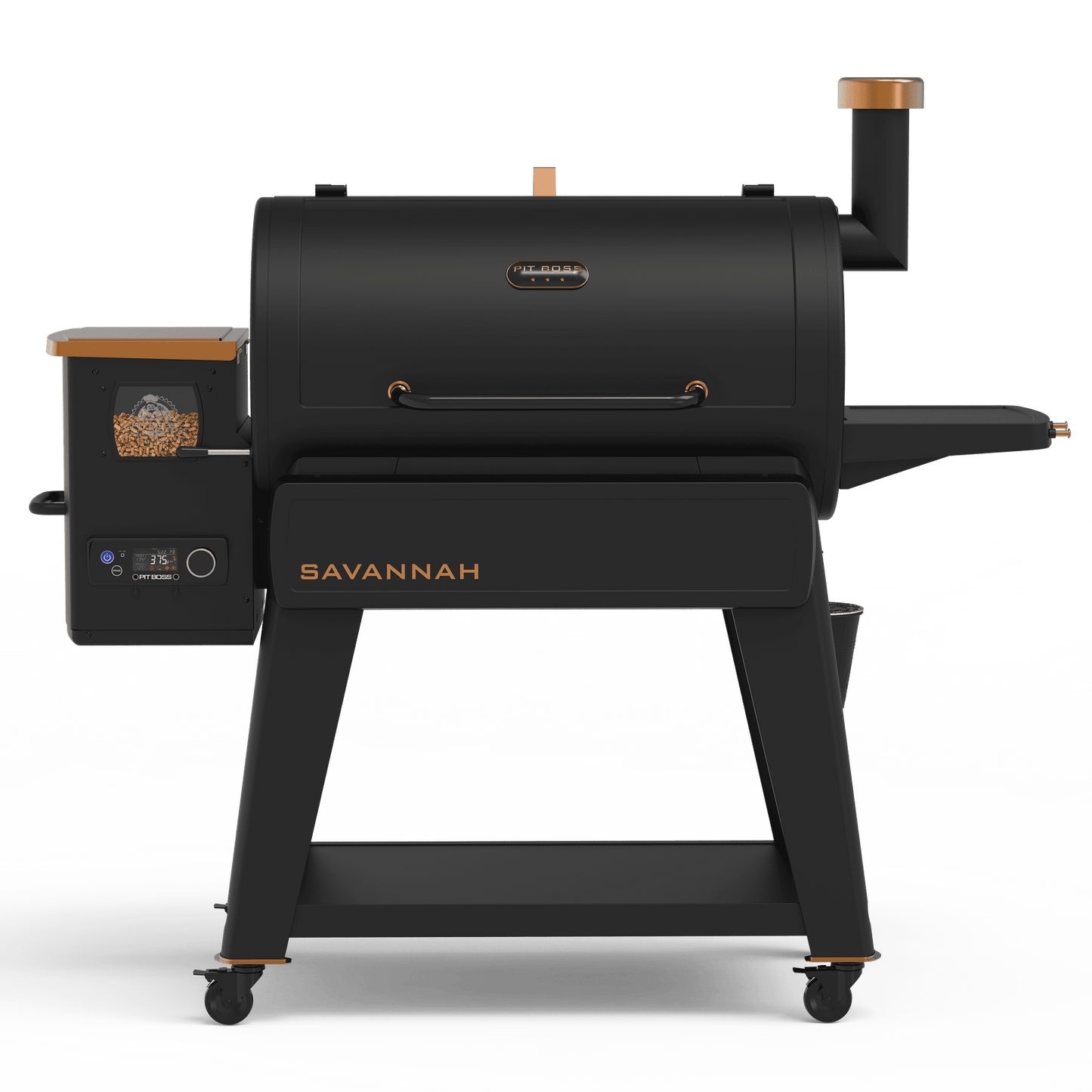 Pit Boss Pellet Smoker, Savannah 1500 Square Inch Wood Fired Pellet Grill, Onyx Series image 0