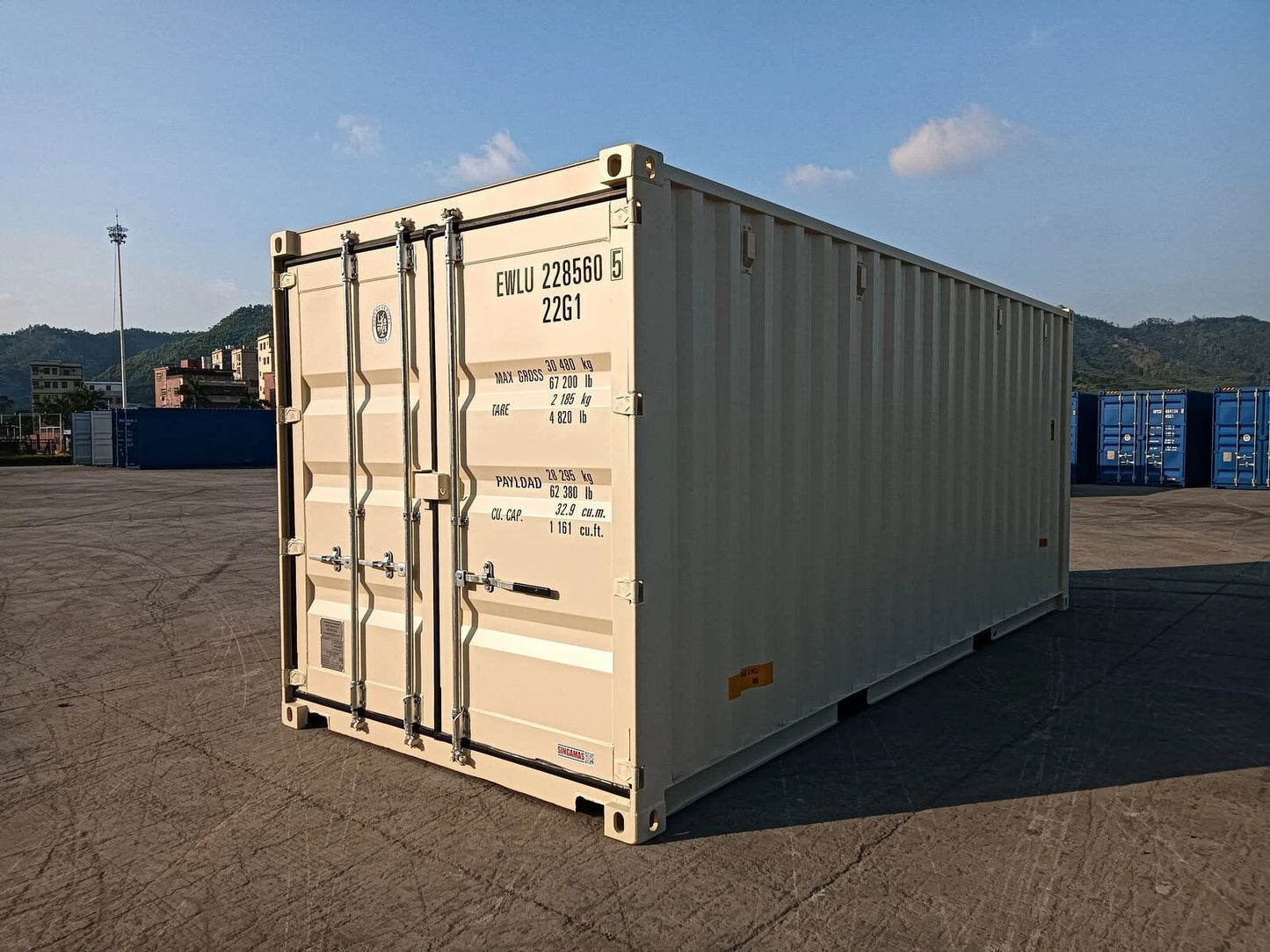 20ft One-Trip Shipping Container – Triple Door Access (Double + Single Door) image 2