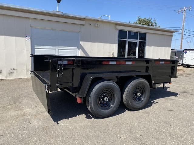 6×12 Dual Axle Dump Trailer 12K Heavy-Duty Capacity image 1