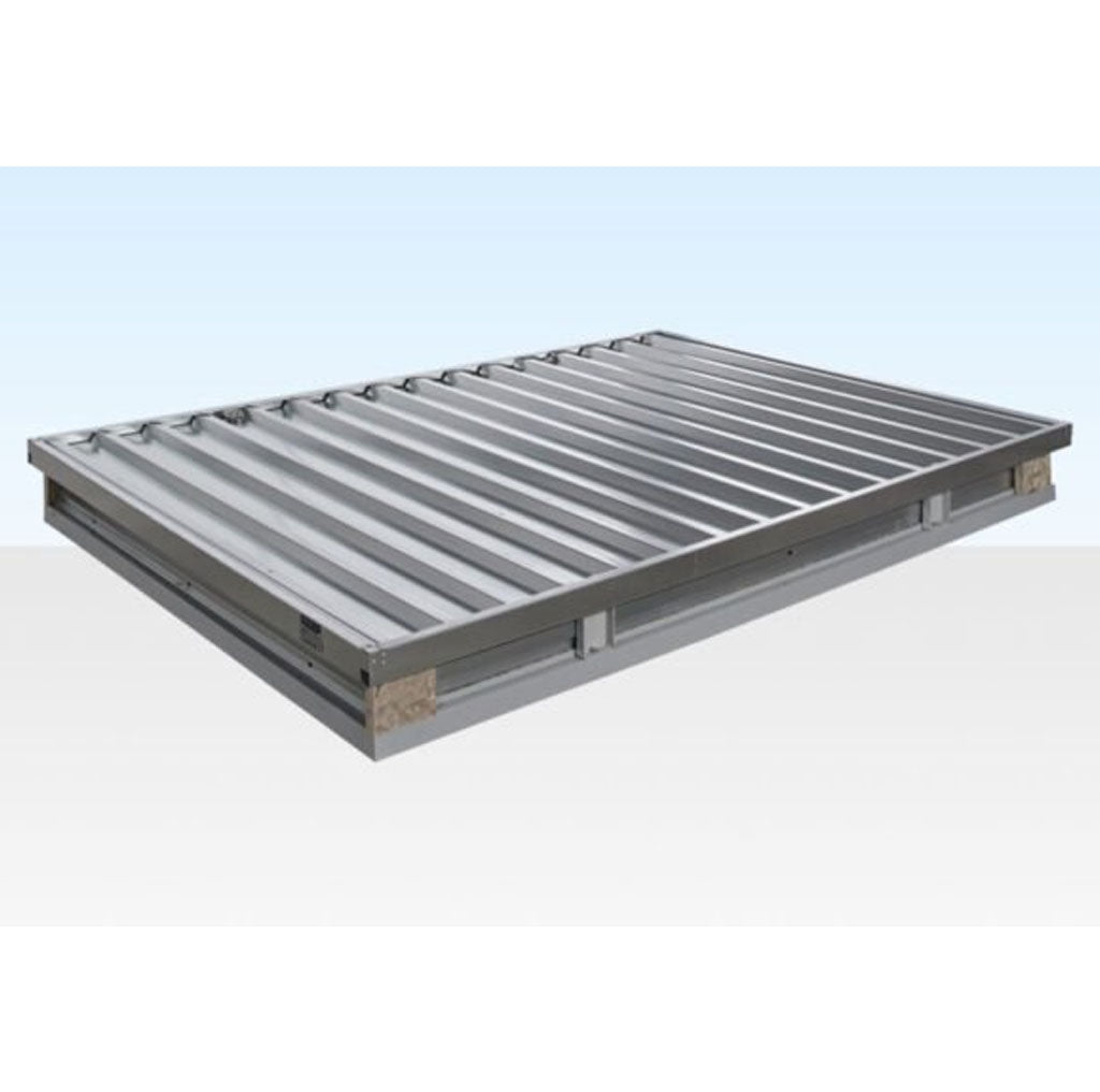 3M X 2.1M Flat Pack Storage Container – Galvanised image 3
