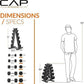 CAP Barbell Rubber Coated Dumbbell Weight Set with Vertical Rack | 100 lb, 150 lb, and 210 lb Options image 2