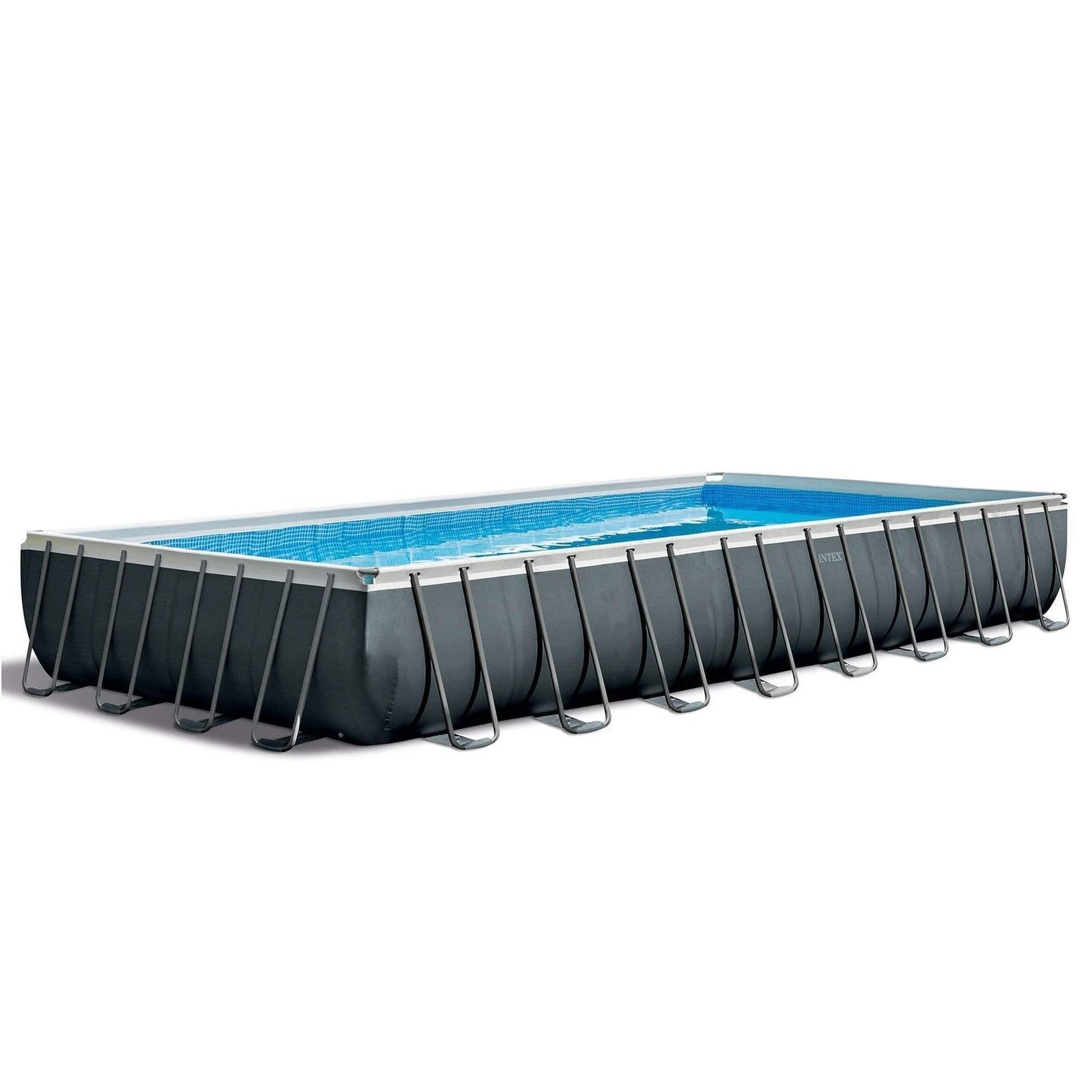 Intex 24ft x 12ft x 52in Ultra XTR Frame Rectangular Swimming Pool Set with Sand Filter Pump, Ladder, Ground Cloth, Cover and Robot Vacuum image 7