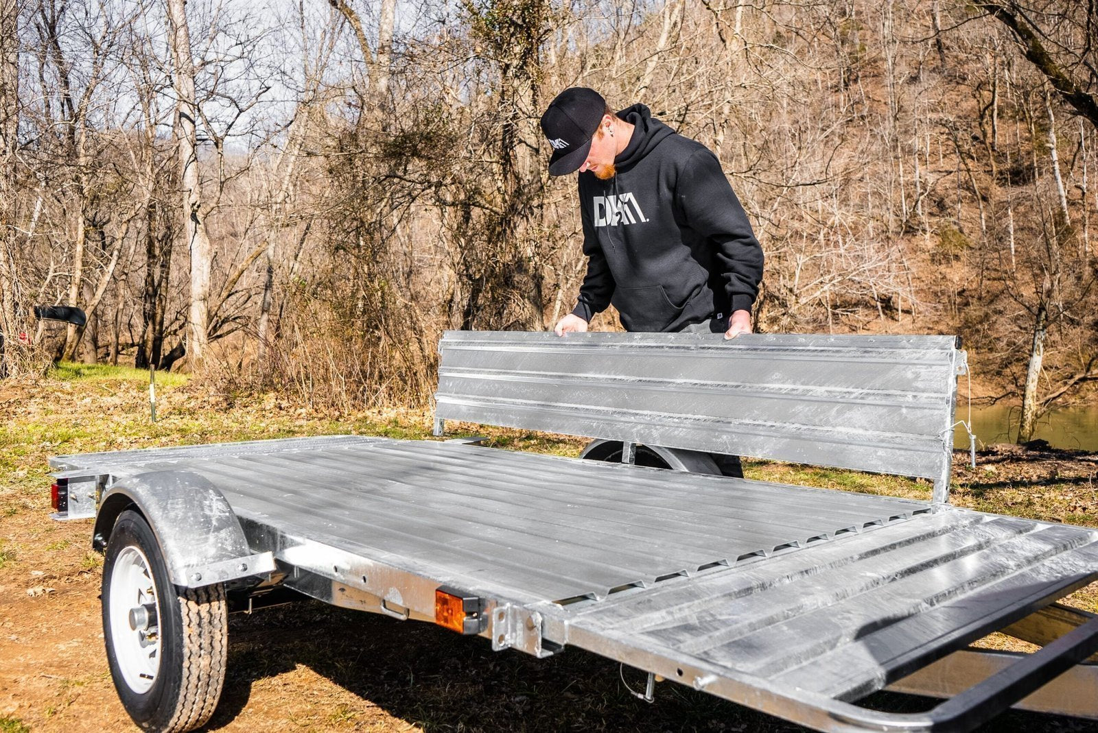 DK2 4.5-ft x 7.5-ft Steel Utility Trailer ( 1295-lb Capacity ) 2491712 image 7