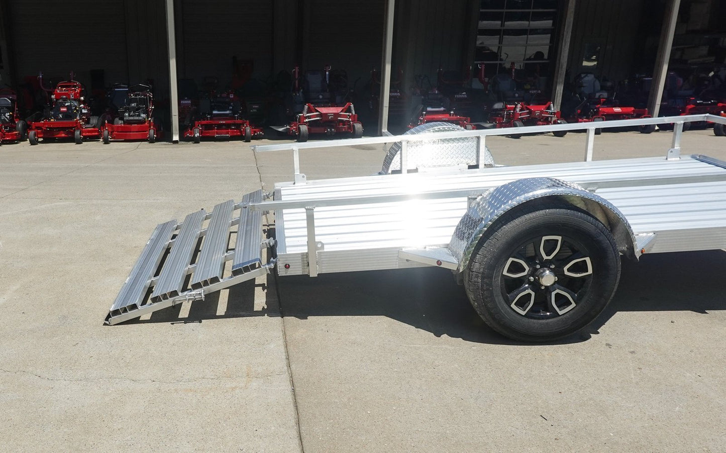 5′ x 10′ Aluminum Utility Trailer with Gate and Mag Wheels – 3500 lb Axle image 10