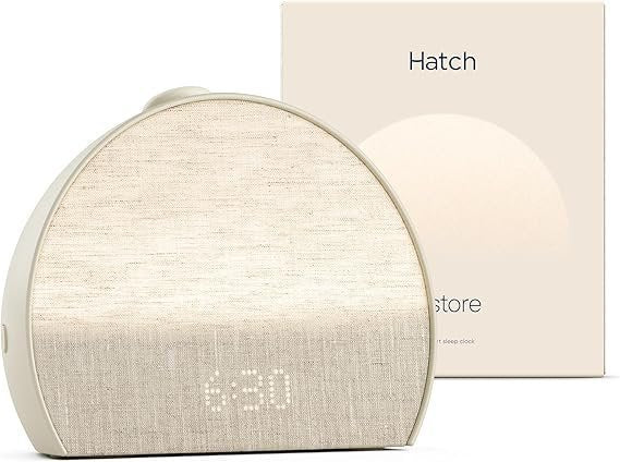 Hatch Restore 3 Sunrise Alarm Clock, Sound Machine, Smart Light (Putty) – White Noise, Screen-Free Sleep Routine image 0