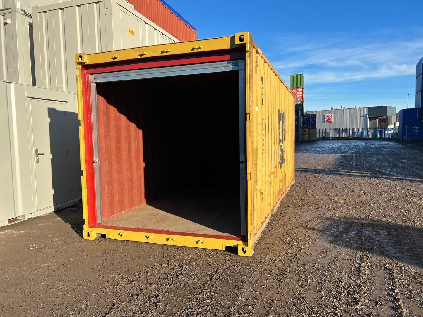 20ft Shipping Container with Roller Shutter Door For Sale image 2