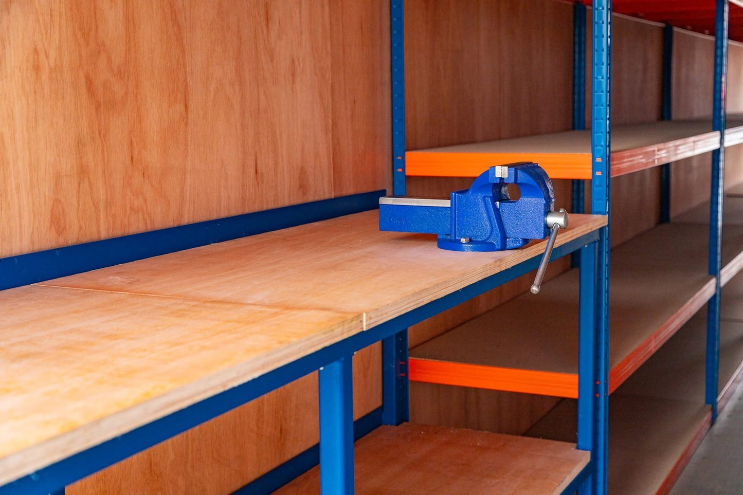 40ft Tunnel Container – Fully Shelved Mobile Workshop image 3